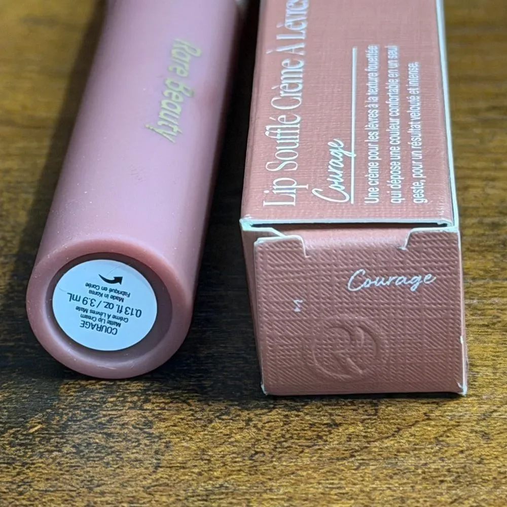 Rare Beauty Bundle: Courage Lip + Mini Hope Blush +Find Comfort Mist +Sample-NEW